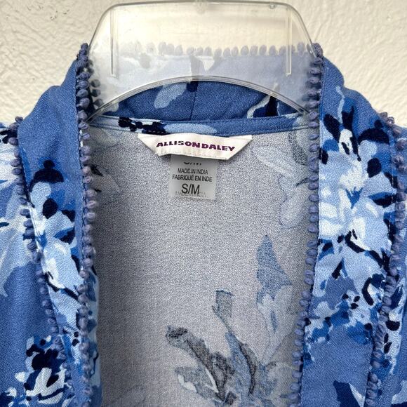 NWT Allison Daley Indigo Orchid Kimono - Picture 7 of 8
